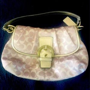 Coach Gray & Silver Purse